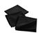 Lot De 3 Serviettes De Table En Coton Recyclé Anaïs - Noir