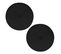 Lot De 2 Sets De Table Tressés Ronds - Diam. 38 Cm - Noir