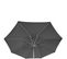 Parasol Droit Rond Télescopique Easyo - Diam. 330 Cm - Ardoise