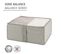 Boite De Rangement Rectangulaire - 55 X 40 X 20 Cm - Beige