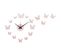 Horloge Murale Papillons - Rose