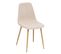 Lot De 4 Chaises Loka En Tissu - Beige