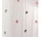 Voilage Plumetis - 140 X 240 Cm - Gris Et Rose