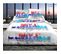 Pack Complet Ny Skyline Bleu Housse De Couette Pour Lit 160 X 200 Cm 100% Coton / 57 Fils/cm²