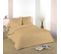 Housse De Couette Taupe 240 X 220 Cm / 100% Coton / 57 Fils/cm² Pour Lit 2 Places