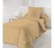 Housse De Couette Taupe 140 X 200 Cm / 100% Coton / 57 Fils/cm² Pour Lit 1 Place