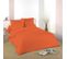 Housse De Couette Orange 240 X 220 Cm / 100% Coton / 57 Fils/cm² Pour Lit 2 Places