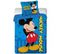 Parure De Couette 140 X 200 "mickey Mouse 1" Microfibre / 100% Polyester