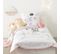 Parure De Couette 140 X 200 "licorne" Réversible 100% Coton / 57 Fils/cm²