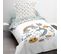 Parure De Couette 140 X 200 "lucky Girl" Réversible 100% Coton / 57 Fils/cm²