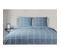 Parure De Couette Carreaux Bleu - 100% Coton / 57 Fils/cm² 140 X 200 Cm + 1 Taie 65 X 65 Cm