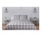 Parure De Couette Carreaux Gris - 100% Coton / 57 Fils/cm² 140 X 200 Cm + 1 Taie 65 X 65 Cm