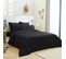 Housse De Couette Noir 260 X 240 Cm / 100% Coton / 57 Fils/cm² Pour Lit 2 Places "king Size"