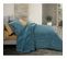 Pack Complet Solaris Blue Housse De Couette Pour Lit 140 X 190 Cm 100% Coton / 57 Fils/cm²