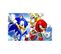 Parure De Couette 140 X 200 "sonic Heros" Microfibre / 100% Polyester