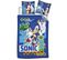 Parure De Couette 140 X 200 "sonic Heros 1" Microfibre / 100% Polyester