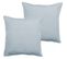 Lot De 2 Taies D'oreiller Percale Pur Coton 80 Fils/cm² - Glacier - 65 X 65 Cm