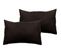 Lot De 2 Taies D’oreiller Palace Pur Coton Teint Lavé 63 Fils/cm² - Palace Café - 50 X 70 Cm