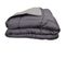 Couette Chaude Bicolore Gamme Microfibre - Toison D'or - Cocoon Acier Argent - 140 X 200 Cm