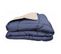 Couette Chaude Bicolore Gamme Microfibre - Toison D'or - Cocoon Pétrole Mastic - 240 X 260 Cm