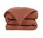 Pack Housse De Couette "gaïa"- "gaze De Coton" - Terracotta - Pack 4 Pièces Pour Lit 180 X 200 Cm