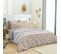 Pack Complet Housse De Couette Réversible Pour Lit 140 X 190 Cm Heart Taupe