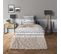 Parure De Couette Pour Lit 90 X 190 Cm Heart Taupe 100% Coton / 57 Fils/cm²