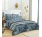 Pack Complet Housse De Couette Réversible Pour Lit 180 X 200 Cm "king Size" Stella Bleu