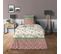 Parure De Couette Pour Lit 90 X 190 Cm Nature Rouge 100% Coton / 57 Fils/cm²