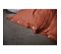 Housse De Couette Gaze De Coton Bio 140x200 Cm 1 Personne Terracotta