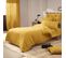 Housse De Couette Gaze De Coton Bio 140x200 Cm 1 Personne Jaune Safran