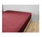 Drap Housse Double Gaze De Coton Luxe 160 X 200 Cm Gaia Bordeaux