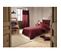 Housse De Couette Double Gaze De Coton Luxe 140 X 200 Cm Gaia Bordeaux