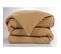 Housse De Couette Double Gaze De Coton Luxe 140 X 200 Cm Gaia Camel