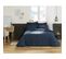 Housse De Couette 100% Coton Luxe 57 Fils 200 X 200 Cm Agathe Bleu