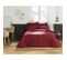 Housse De Couette 100% Coton Luxe 57 Fils 260 X 240 Cm Agathe Bordeaux