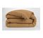 Housse De Couette Flanelle 140 X 200 Cm Candice Camel Marron