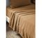 Drap Plat 240 X 300 Cm Double Gaze De Coton Luxe Gaïa Camel