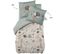 Housse De Couette + 1 Taie D'oreiller 140 X 200 Cm Coton 57 Fils Polisson