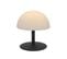 Lampe De Table Sans Fil Neptune Rock Gris Plastique H20cm