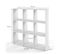 Etagère Bibliothèque Blanche 9 Cases 104 X 108 X 29 Cm (lxhxp)