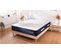 Ensemble Dolce Vita Matelas Ressorts Ensachés - Sommier Kit Tissu Gris - 80x200 Cm