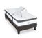 Ensemble Matelas Signature Ressorts Ensachés Accueil Mémoire + Sommier Gris+accessoires -90 X 190 Cm