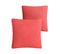 Coussin En Velours Rose Déhoussable 40x40 cm