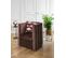 Frida - Fauteuil Vintage En Velours Marron