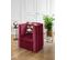 Frida - Fauteuil Vintage En Velours Bordeaux