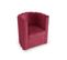 Frida - Fauteuil Vintage En Velours Bordeaux