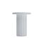 Mirabelle - Table D'appoint Ronde Blanche Moderne