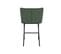 César - Lot De 2 Tabourets De Bar Tissu Bouclé Vert