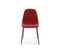 Quatuor De Chaises Rouge Tissu/métal - Comete